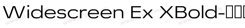 Widescreen Ex XBold字体转换